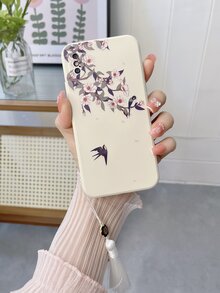 花和鳥手機殼帶流蘇吊墜 - 彩色 - 查看 3