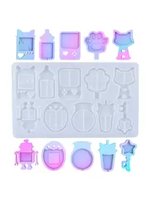 1 件卡通设计 DIY 硅胶模具 - 白色 - 查看 1