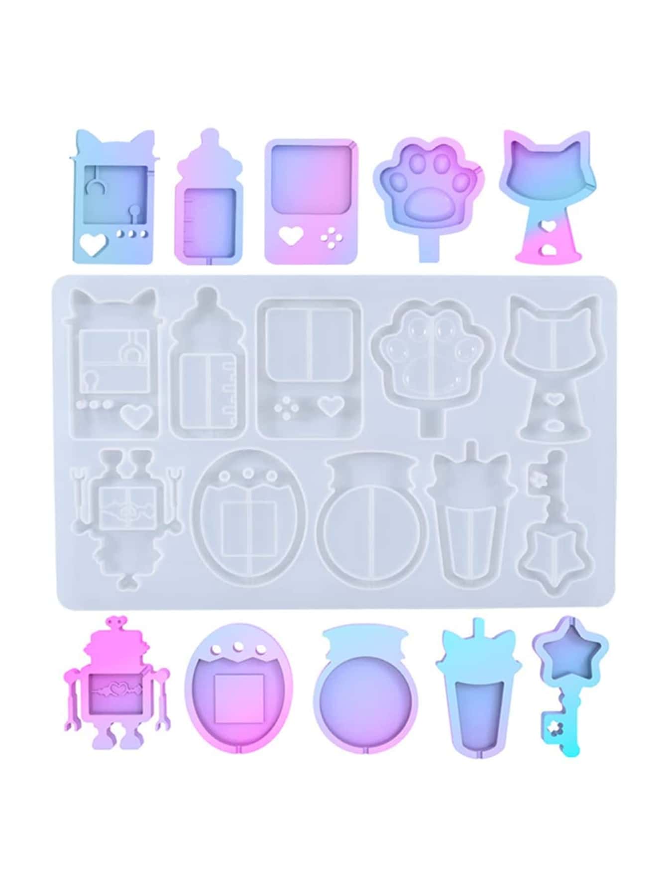 1pc Cartoon Design DIY Silicone Mold