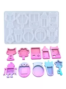 1 件卡通设计 DIY 硅胶模具 - 白色 - 查看 3