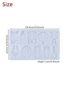 1 件卡通设计 DIY 硅胶模具 - 白色 - 查看 5