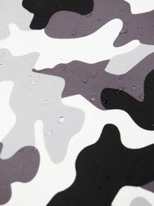 SOLOCOTE 男孩迷彩和字母圖案連帽夾克 - 彩色 - 查看 3