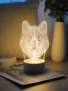 1 pieza Luz de la decoración lobo - Amarillo - Ver 5