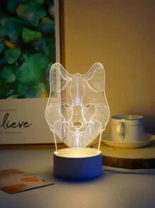 1 pieza Luz de la decoración lobo - Amarillo - Ver 6