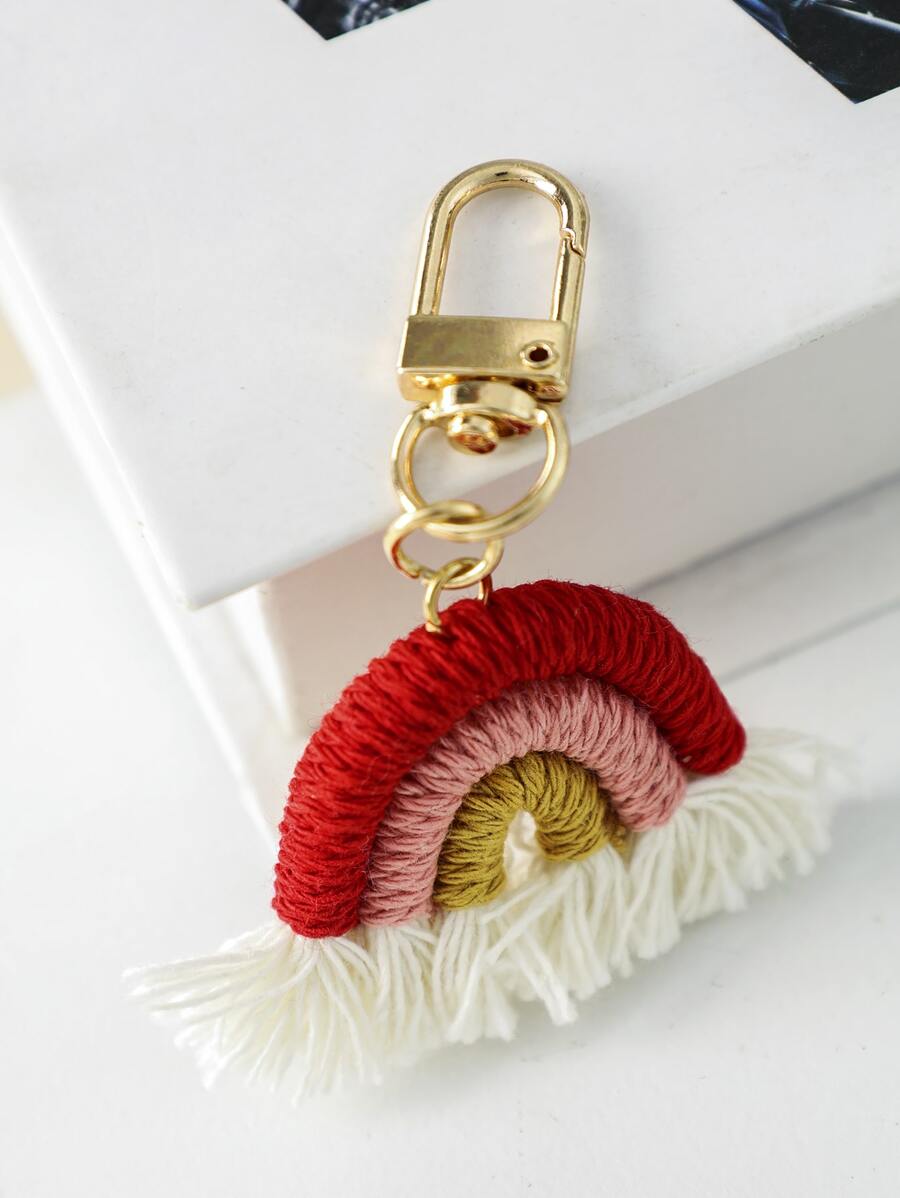Rainbow Decor Bag Charm - Multicolor - View 1