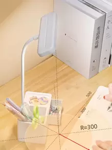 1pc Adjustable Reading Light, 3 Color Modes Dimmable Desk Lamp With Pen Holder & Phone Stand, USB Powered Bedside Lamp For Student Dorm, No Battery Included - Multicolor - View 4