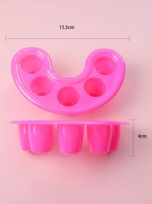 2pcs Nail Soak Bowl,Nail Supplies,Nail Tools,Nail Art Tools,Back To School,Nails,Nail Tools For Press On Nails - Hot Pink - View 4