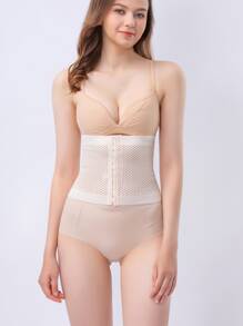 1 Pieza Faja Moldeadora De Cuerpo Posparto Para Mujeres, Cinturón Para Entrenamiento De Cintura Para Sostener Pelvis, Adelgazante Y Transpirable - Albaricoque - Ver 2