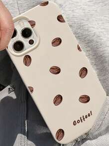 Coffee Beans Pattern Phone Case - Multicolor - View 3