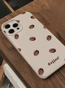 Coffee Beans Pattern Phone Case - Multicolor - View 4