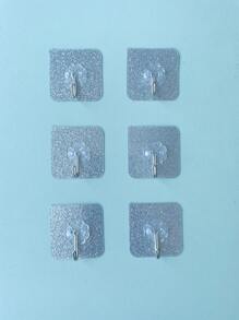 20pcs Glitter Wall Hook - Silver - View 1