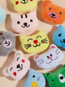 2 piezas Juguete de peluche para masticar mascotas al azar con diseño de dibujos animados - Multicolor - Ver 3