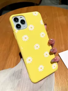 Daisy Painted Phone Case - Yellow - View 1
