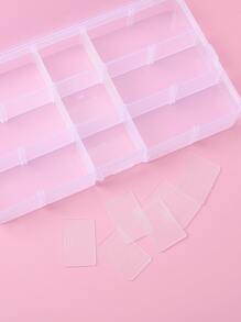 1pc Detachable Nail Art Decoration Storage Box,Room,Home,Bedroom,Bathroom,House,Pink Room,Living Room Decor,Travel Stuff,Gift Bag,Gifts For Mom,Dad,Men,Friends,Teacher,Birthday,Wedding,Desk,Shelves,Accessories,Gift Boxes,Funny Gift,Storage,Gifts For Women,Christmas Gifts,Gift Ideas For Women - Clear - View 4