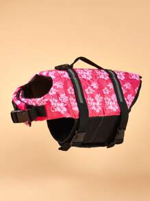 Floral Print Pet Life Jacket - Multicolor - View 3