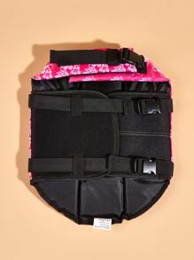 Floral Print Pet Life Jacket - Multicolor - View 4