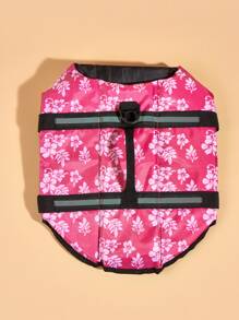 Floral Print Pet Life Jacket - Multicolor - View 5