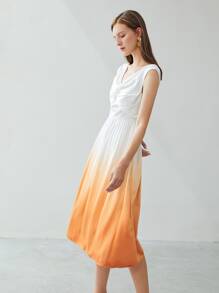 MOTF PREMIUM Vestido viscosa de ombré girante - Multicolor - Ver 7