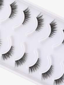 Himirell 10 Pairs Cat Eye Half-Eye Extended Eyelashes, Adds Eye Size, Suitable For Holiday, Festival, Date, And Other Makeup Occasions