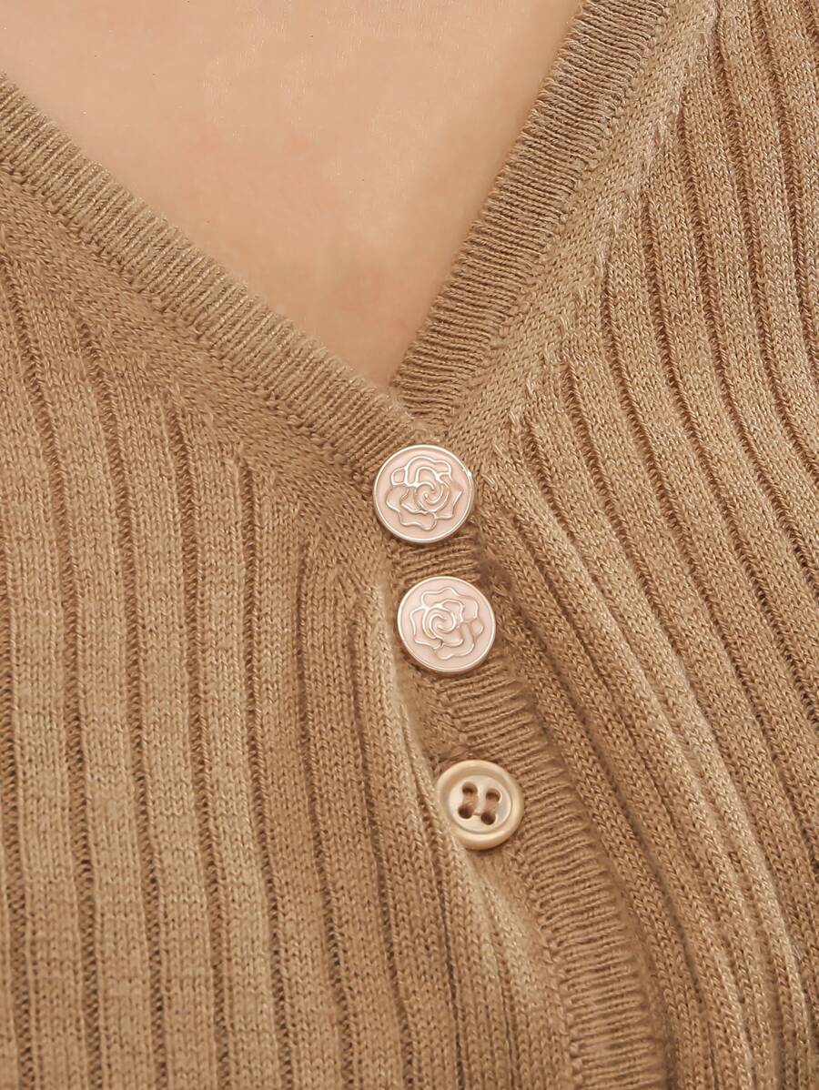 2pcs Flower Pattern Round Design Brooch - Pink - View 1