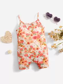 SHEIN Rompers Em bé Hoa Tất cả trên in - Nhiều màu - Xem 1
