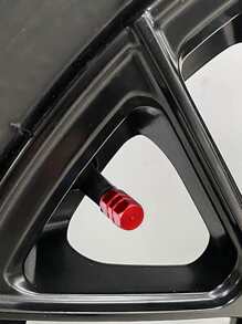 铝合金轮胎气门嘴帽，气门嘴帽，气门帽，气门芯，阳极氧化铝轮胎气门嘴盖，汽车防尘轮胎气门嘴帽，车轮配件，适用于大多数车辆，耐腐蚀合金材料，防盗铝合金车轮，轮胎，气门，轮胎气门嘴，气门帽，密封盖，汽车零部件 - 紅色 - 查看 3