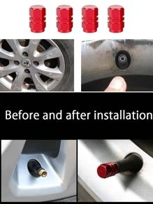 铝合金轮胎气门嘴帽，气门嘴帽，气门帽，气门芯，阳极氧化铝轮胎气门嘴盖，汽车防尘轮胎气门嘴帽，车轮配件，适用于大多数车辆，耐腐蚀合金材料，防盗铝合金车轮，轮胎，气门，轮胎气门嘴，气门帽，密封盖，汽车零部件 - 紅色 - 查看 8