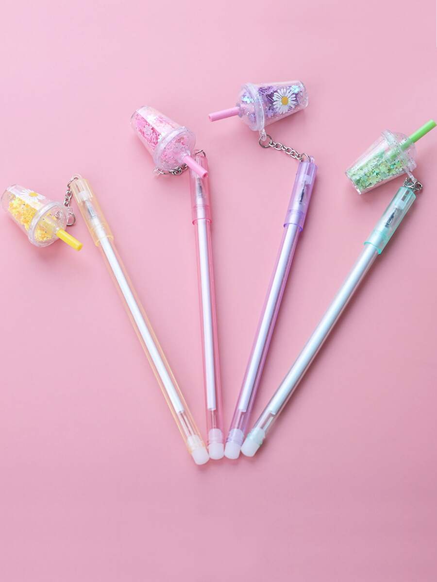 2 piezas Pluma de gel con diseño de botella al azar - Multicolor - Ver 1