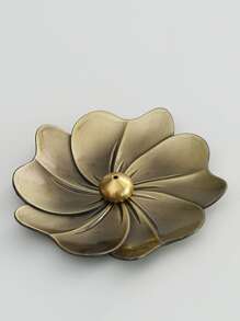 1pc Flower Design Incense Stick Holder - Bronze - View 2