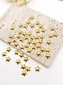 50 piezas Accesorio de pelo con estrella DIY - Dorado - Ver 1