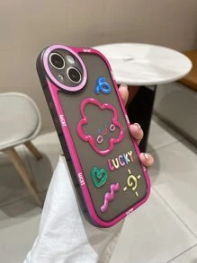 花卉圖案透明手機殼 - 彩色 - 查看 2