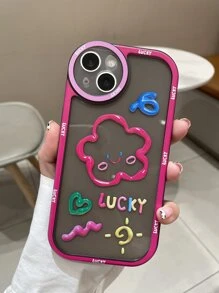 花卉圖案透明手機殼 - 彩色 - 查看 3