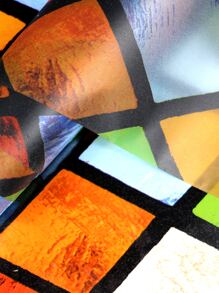 1pc Mô hình hình học Phim trang trí cửa sổ - Nhiều màu - Xem 5