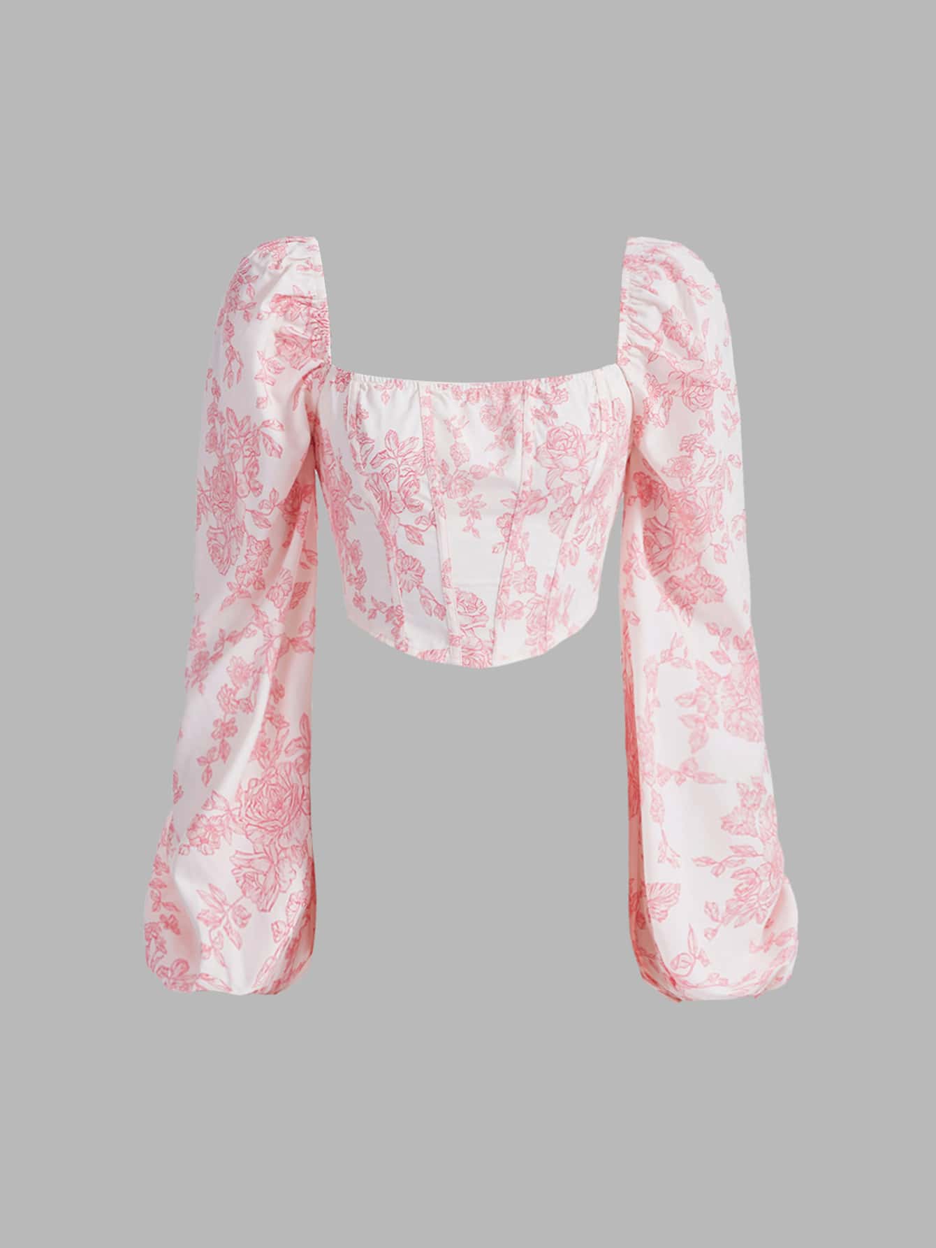 SHEIN MOD 印花方領襯衫