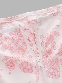 SHEIN MOD 印花方領襯衫