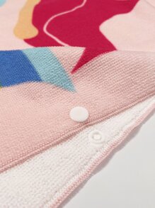 1pc Cartoon Graphic Kids Bath Towel - Multicolor - View 7