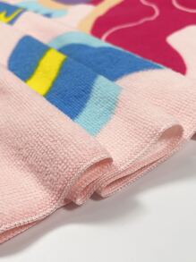 1pc Cartoon Graphic Kids Bath Towel - Multicolor - View 8