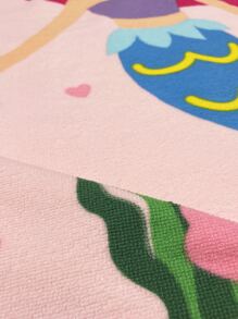 1pc Cartoon Graphic Kids Bath Towel - Multicolor - View 9