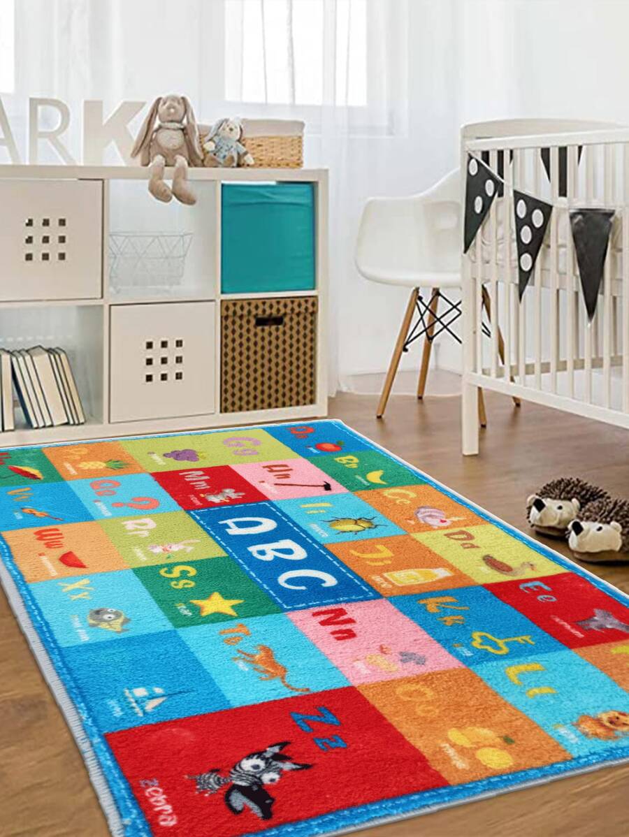 1pc Cartoon Graphic Kids Rug - Multicolor - View 1