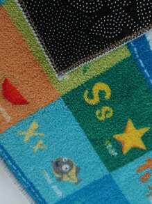 1pc Cartoon Graphic Kids Rug - Multicolor - View 2