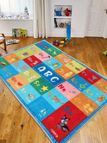 1pc Cartoon Graphic Kids Rug - Multicolor - View 3