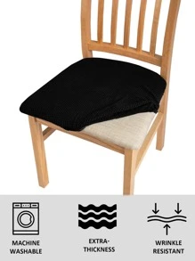 1 Máy Tính Dạ Nỉ Ghế Đệm, Phòng Ăn Bọc Đệm, Chắc Chắn Ghế Ghế Không Tựa Lưng, Đồ Nội Thất Bảo Vệ - màu đen - Xem 4