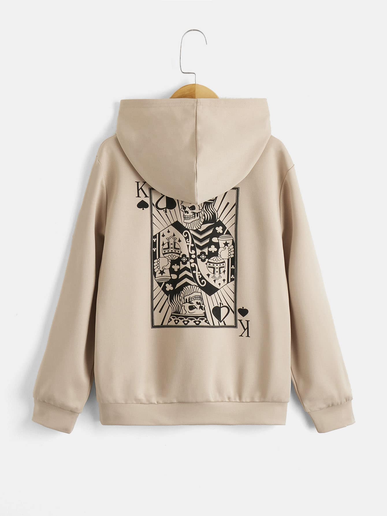 SHEIN 男孩字母和圖形連帽衫