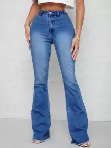SHEIN SXY High Waist Flare Leg Jeans