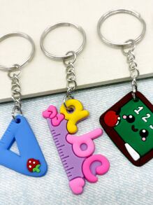 12pcs Student Stationery Keychain Casual - Multicolor - View 3