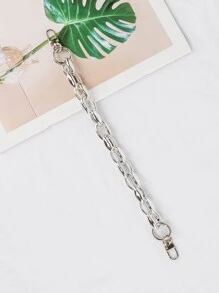 鍊條設計包帶配件DIY配件可調節替換肩帶時尚耐用 - 銀色 - 查看 2