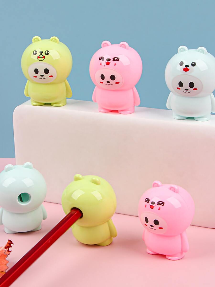 2pcs Cartoon Graphic Random Pencil Sharpener - Multicolor - View 1