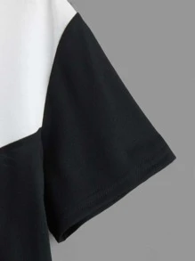 SHEIN Leap Crew Áo hoodie phối màu in chữ dành cho bé trai tuổi teen, đơn giản, thoải mái, phù hợp mặc hàng ngày vào mùa hè. - Nhiều màu - Xem 4