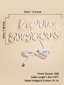CHI-BUY Letrero De Neón Retroiluminado Con Led - Rosa - Ver 4