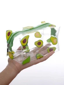 1 hộp đựng bút chì họa tiết quả bơ, túi đựng bút chì, cặp học sinh - Nhiều màu - Xem 2